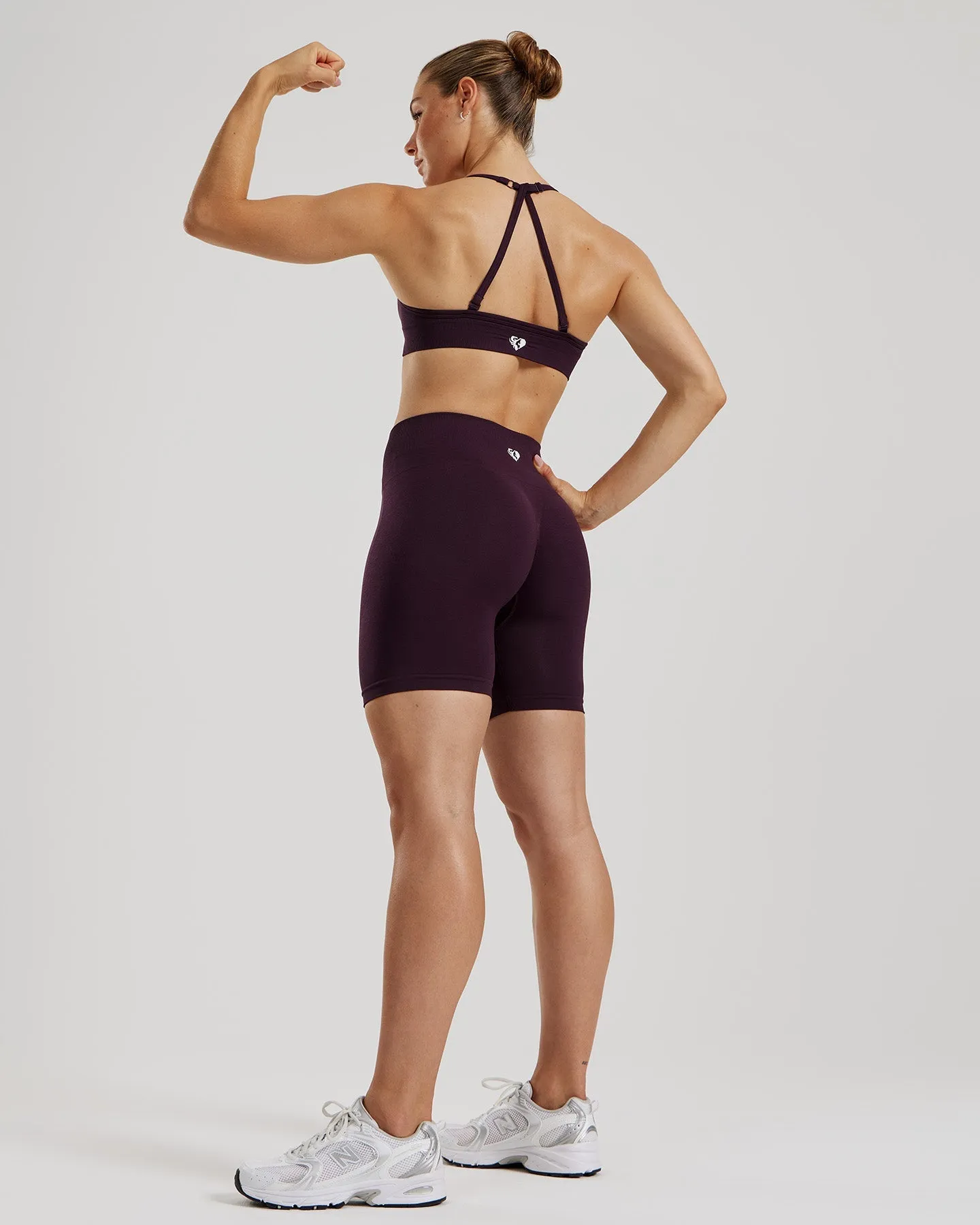 Define 2.0 Seamless Halter Neck Bra | Midnight Plum