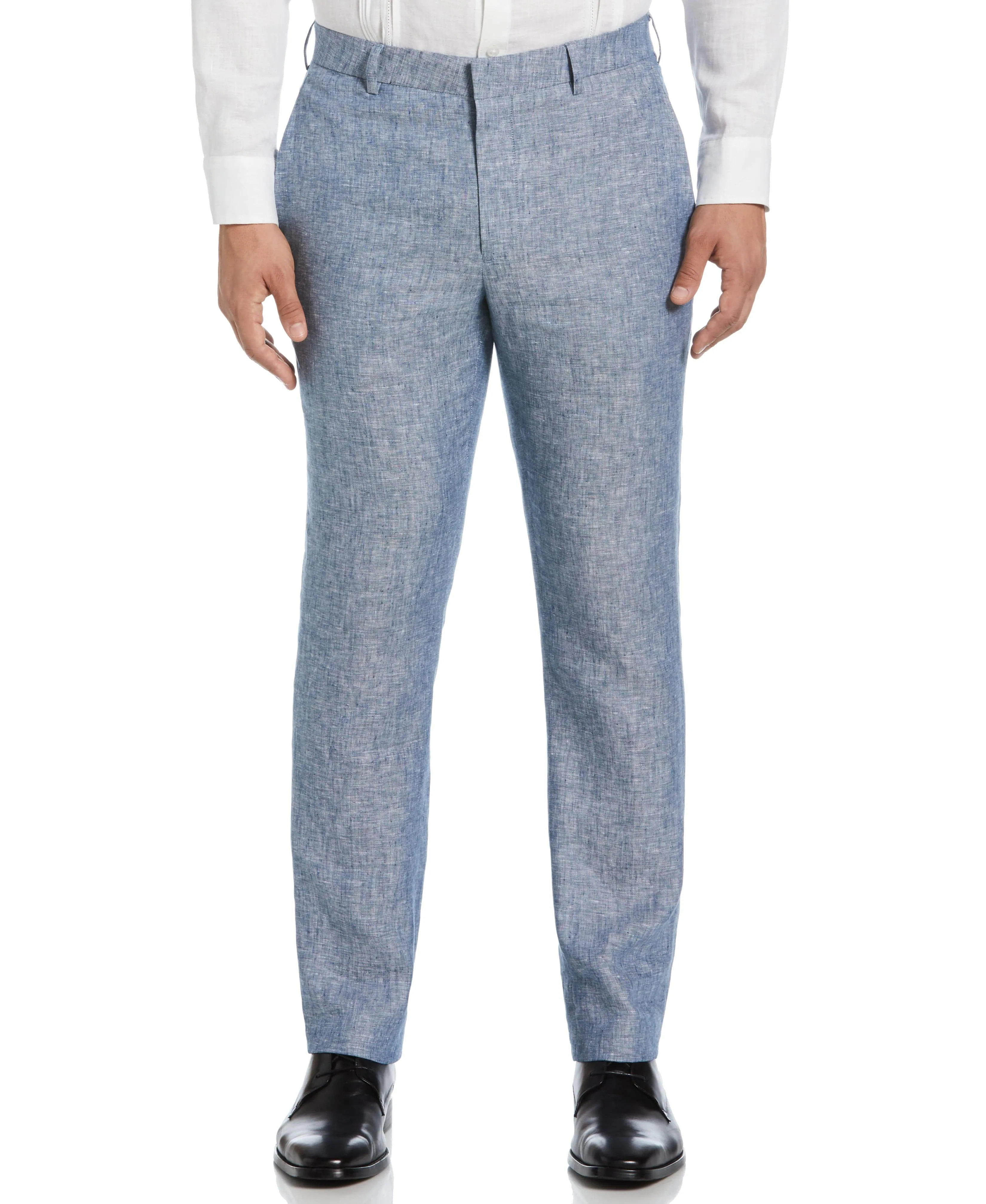 Delave Linen Flat Front Pant