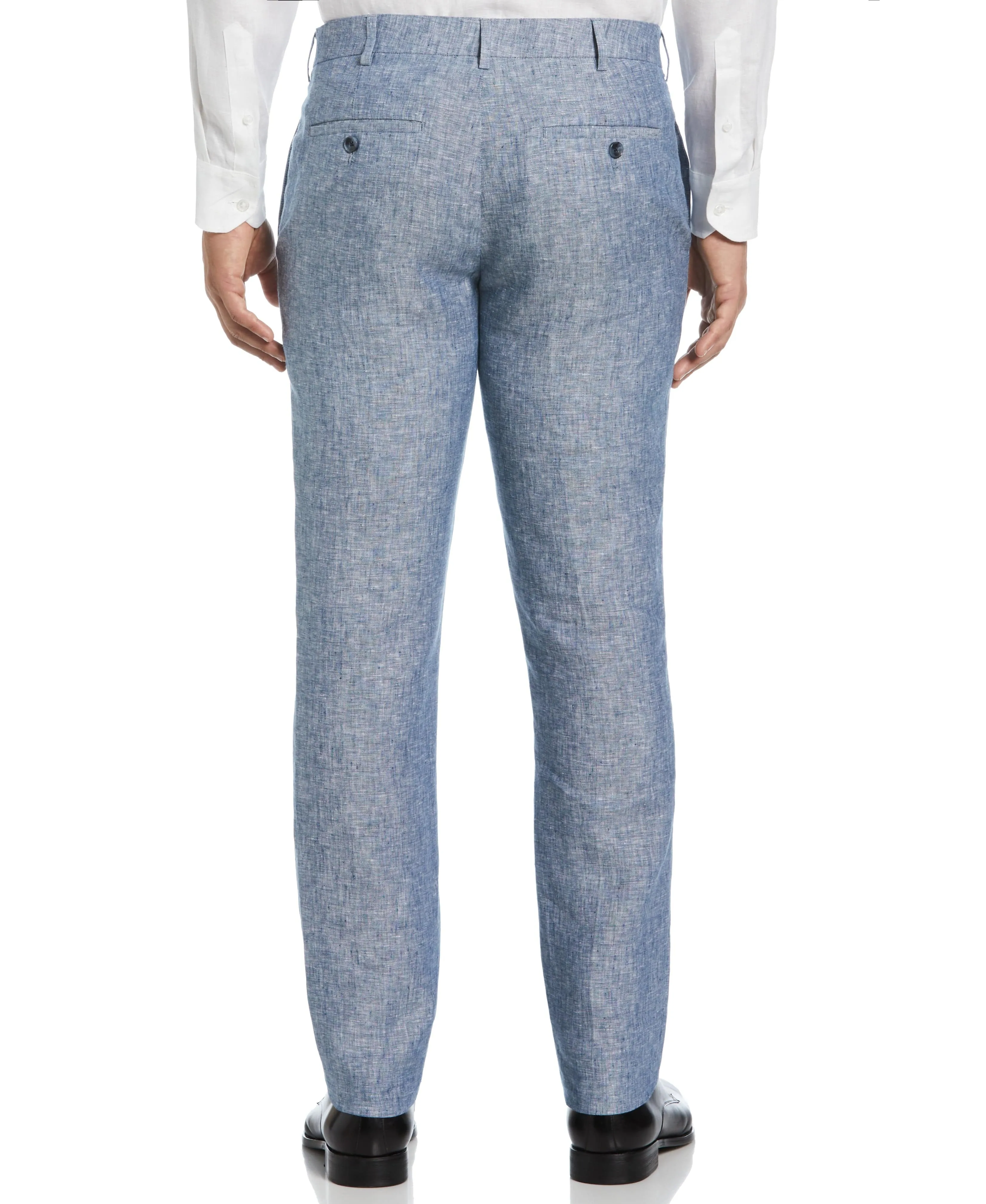 Delave Linen Flat Front Pant