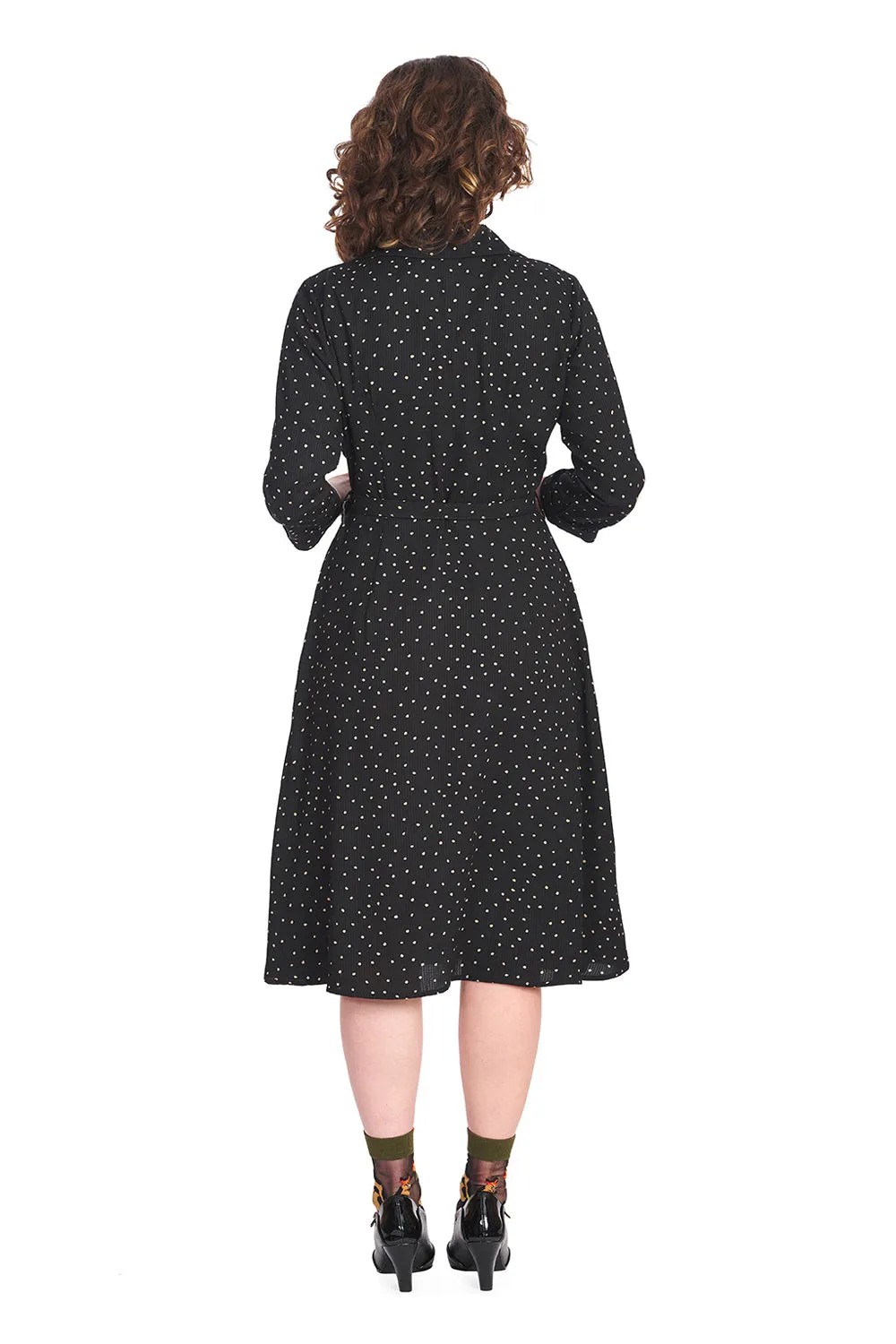 Polka Dot Dress in Black