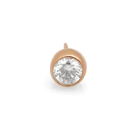 Diamond Bezel Set Stud Earring