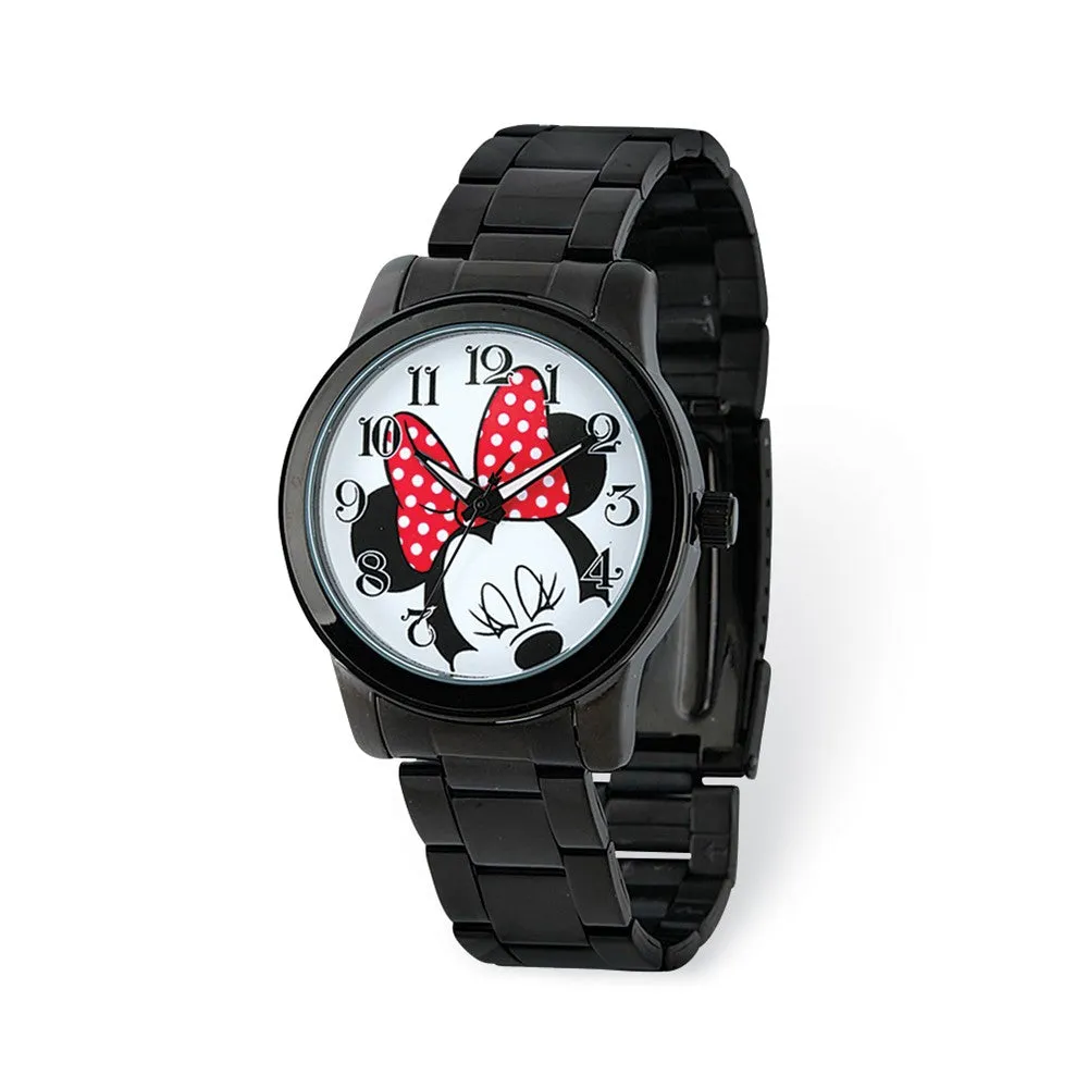 Disney Ladies' Watch Black Bracelet Minnie Mouse