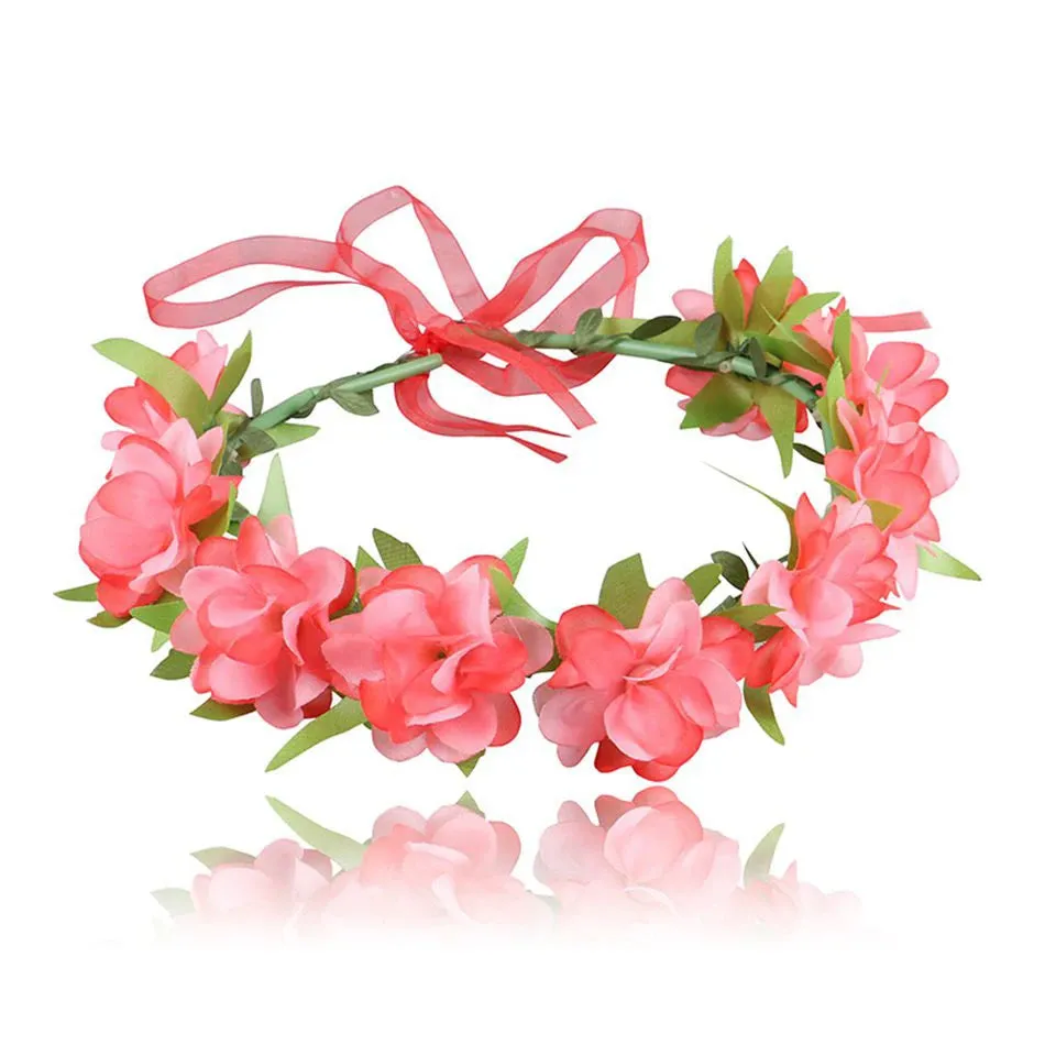 Disney Moana Garland Wreath Women/Girl Hair Accessories Floral Hoop Flower Crown