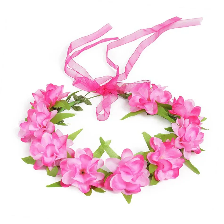 Disney Moana Garland Wreath Women/Girl Hair Accessories Floral Hoop Flower Crown