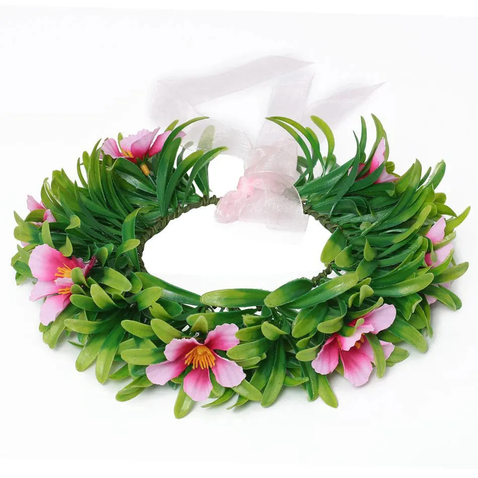 Disney Moana Garland Wreath Women/Girl Hair Accessories Floral Hoop Flower Crown