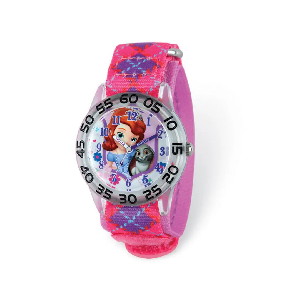 Disney Princess Sofia Pink Time Teacher Watch