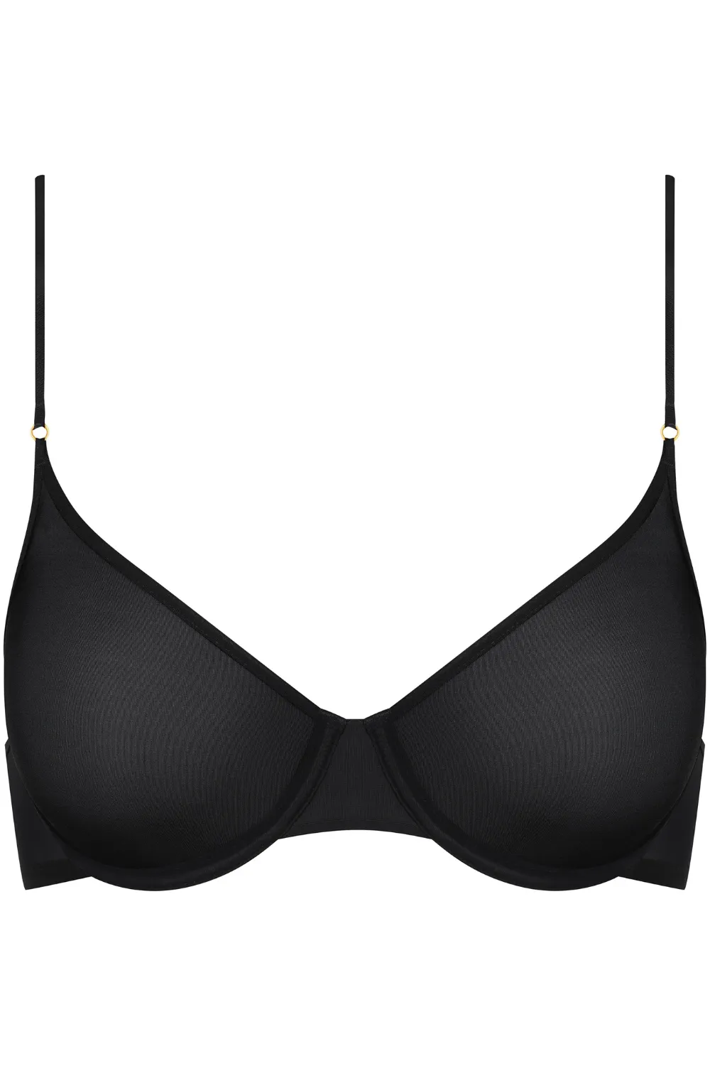 Underwired Balconette Bra with Double Sens Design