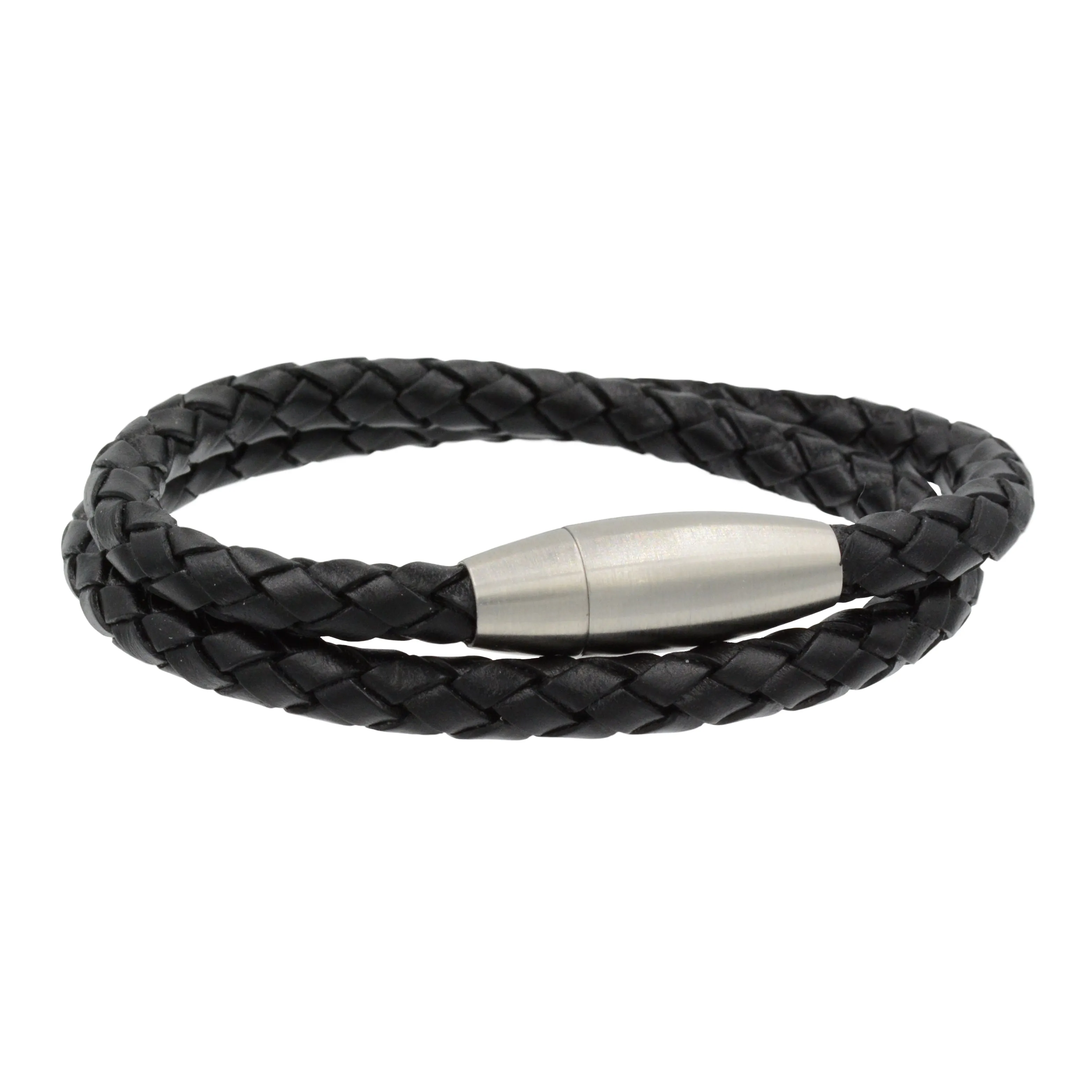 Double Wrapped Leather Bracelet for Men