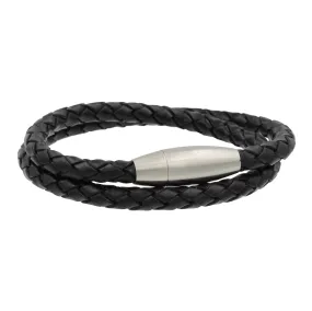 Double Wrapped Leather Bracelet for Men