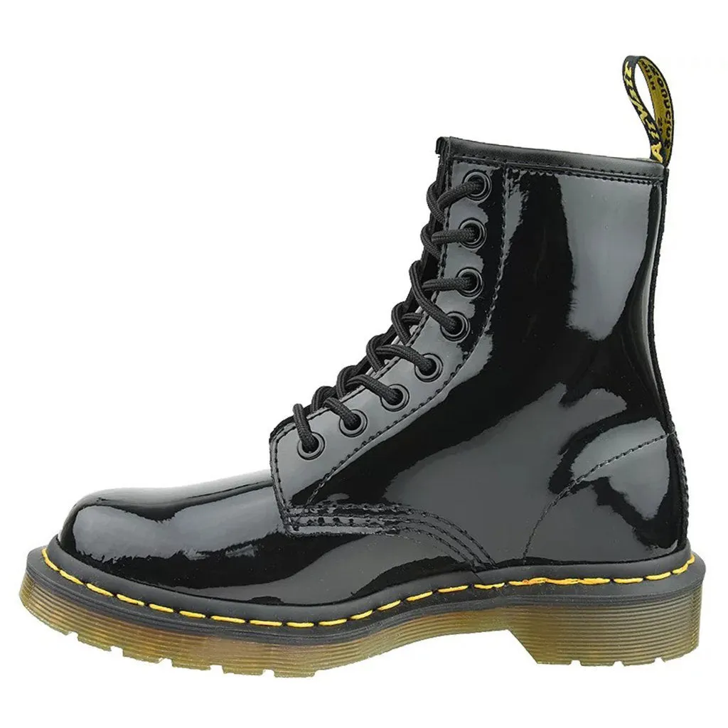 Dr. Martens 1460 Patent Lamper 8 Eyelet Black Patent Womens Boots - UK 6.5