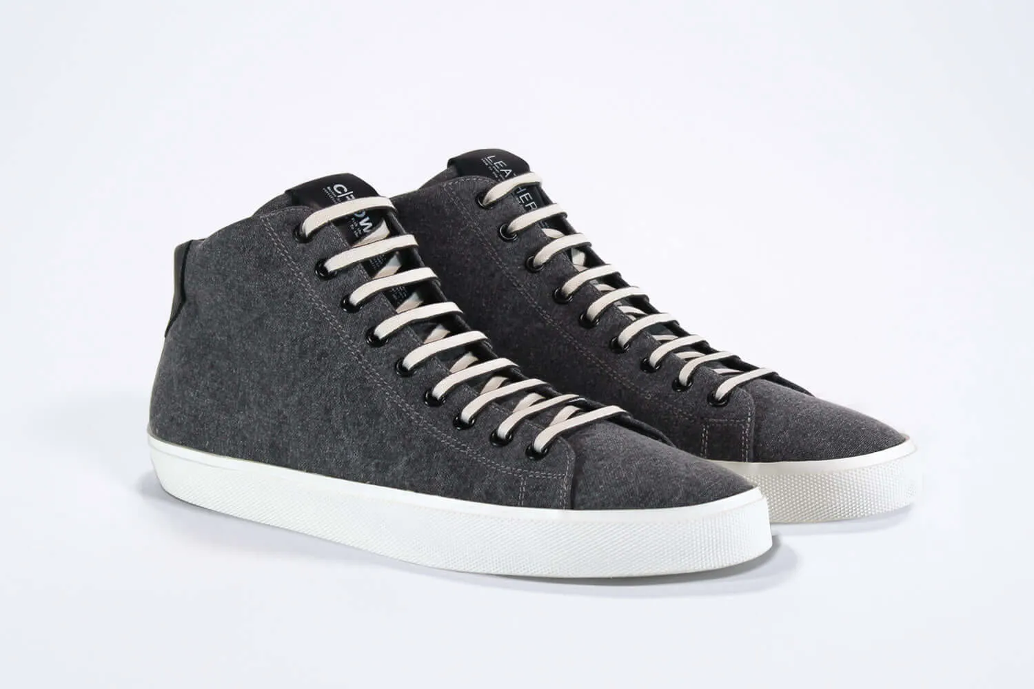 EARTH Black Denim Mid Top Men.