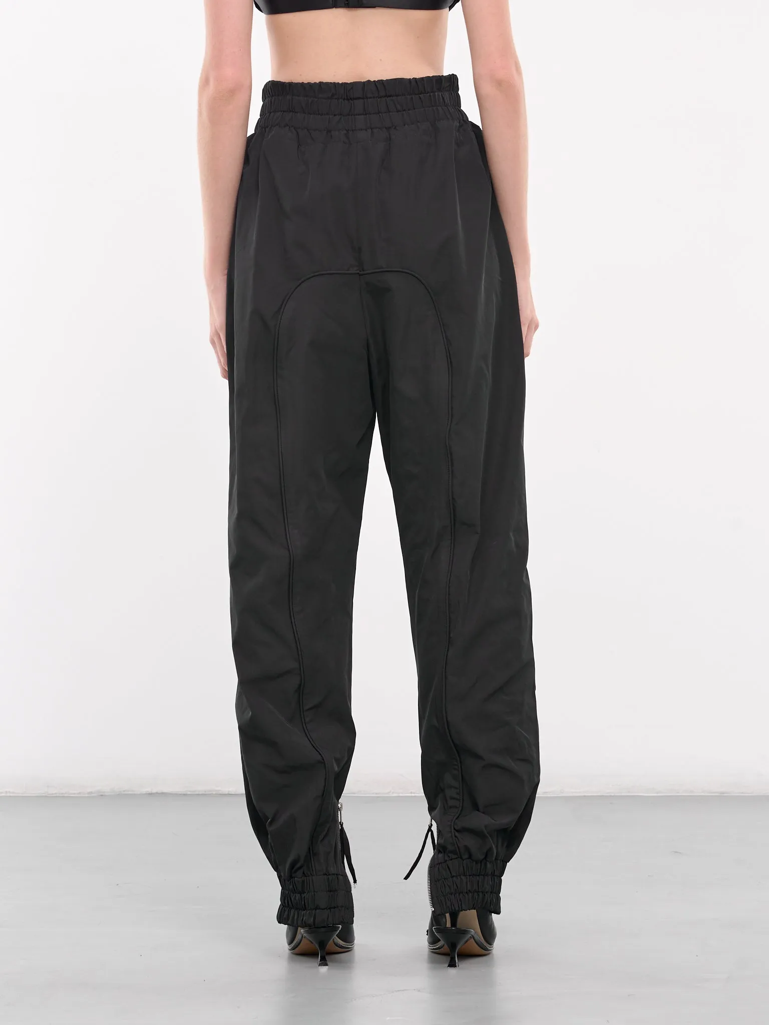 Elasticated Taft Joggers (JG01BL-BLACK)