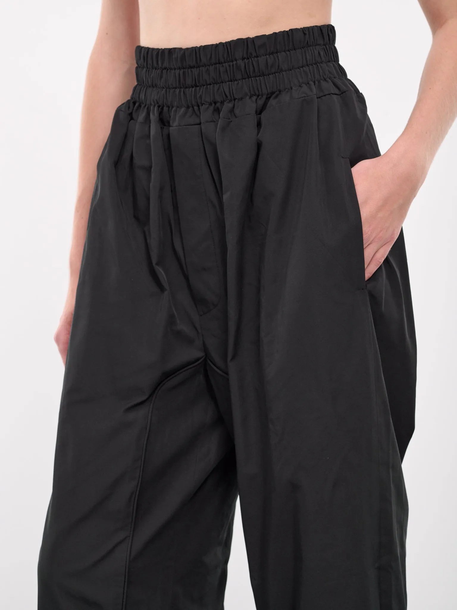 Elasticated Taft Joggers (JG01BL-BLACK)