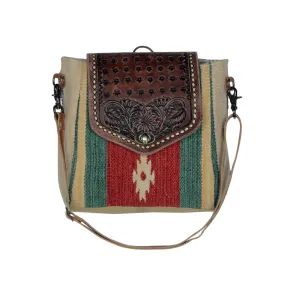 Embossed Scarlet Hand-Tooled Bag