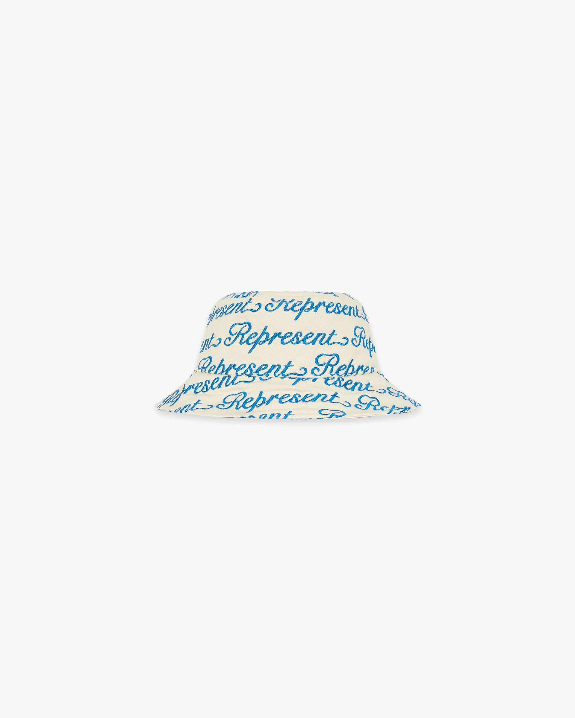 Embroidered Bucket Hat - Antique White