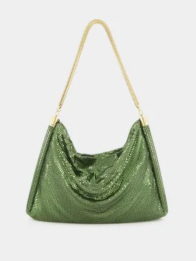 Emerald Green Chainmail Shoulder Bag