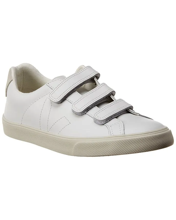 esplar triple lock leather trainers