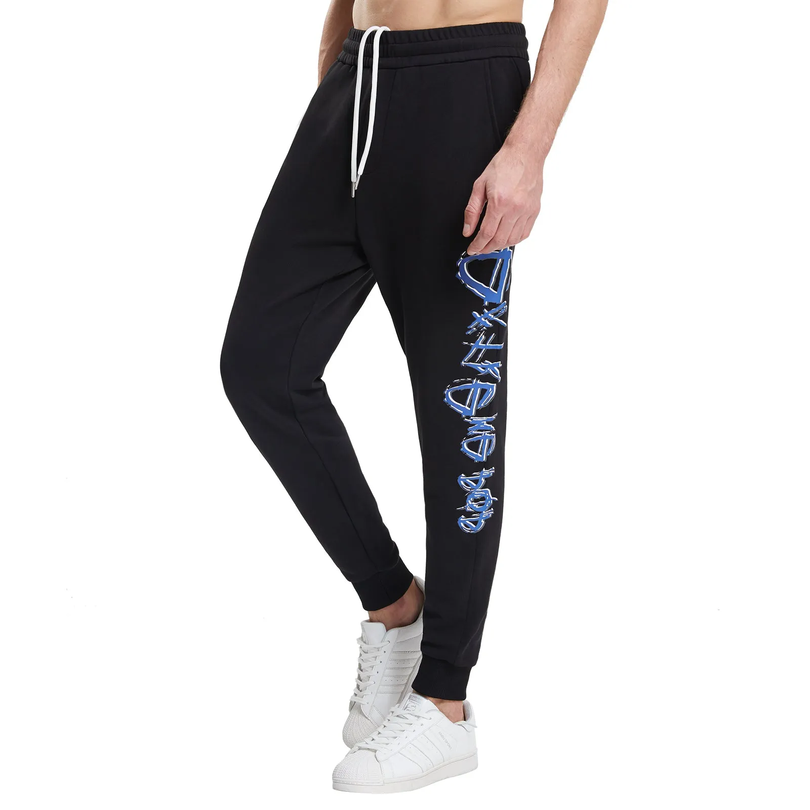 Extreme Pop Mens Tracksuit Jogging Bottoms Graphic Print Running Joggers with Pockets UK Brand