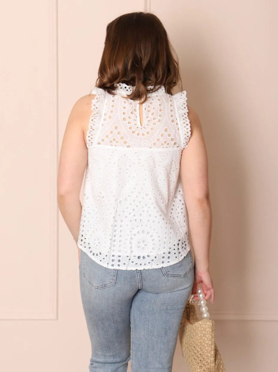 Eyelet Candy Top