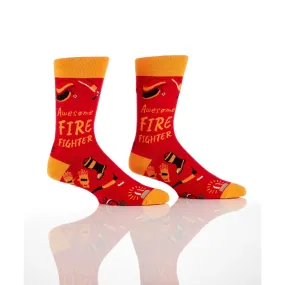 Firefighter Men's Crew Sock - Shop Now in various colors and designs