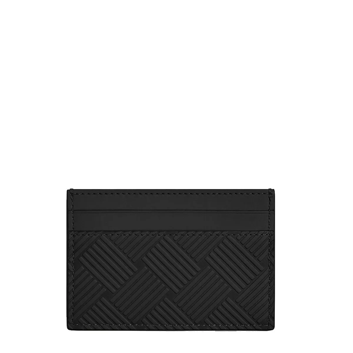 Black Debossed Flat Cardholder 2