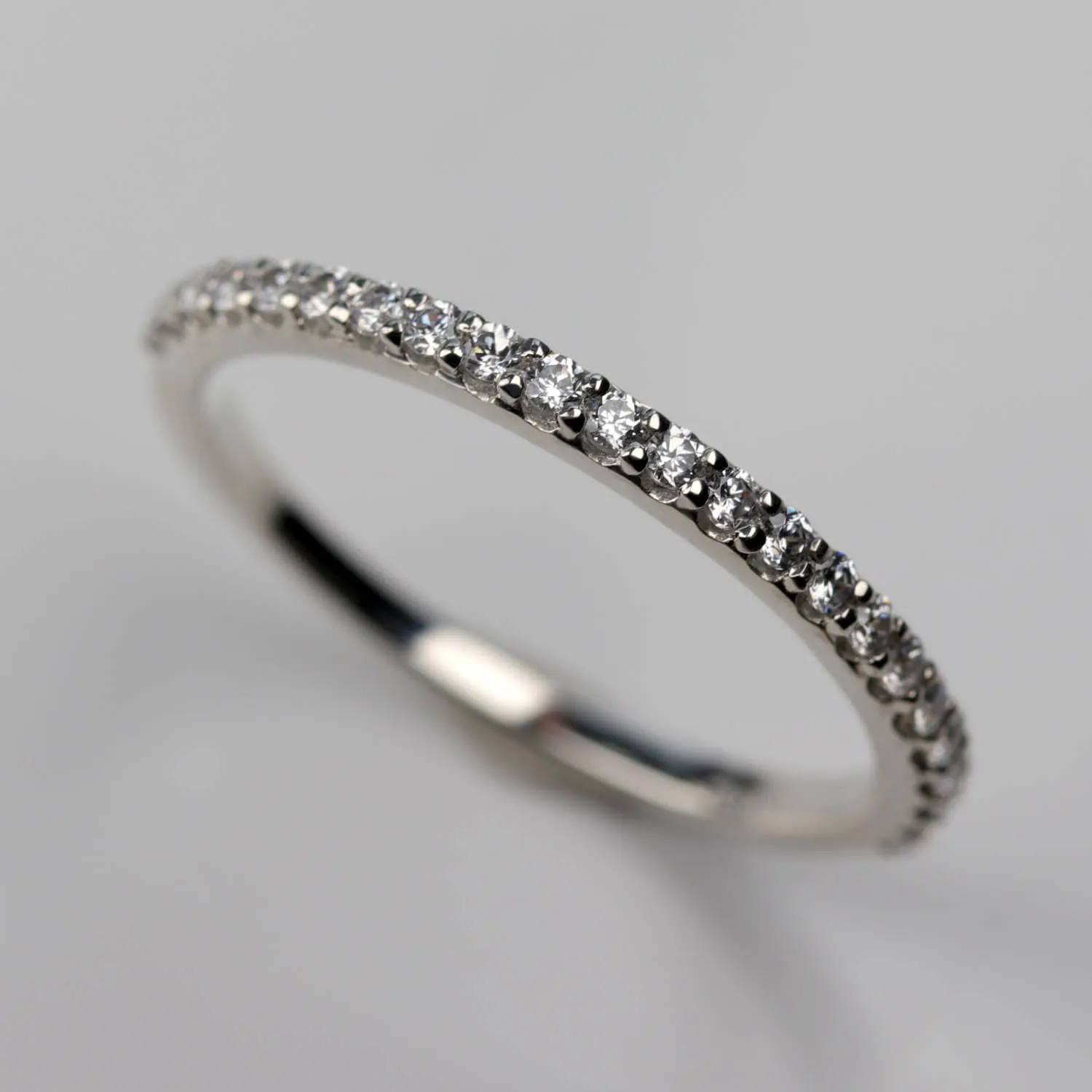 Half Eternity Band with Flat Side