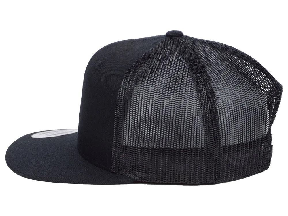 Flexfit Flat Bill Trucker - Black