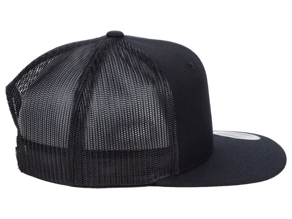 Flexfit Flat Bill Trucker - Black