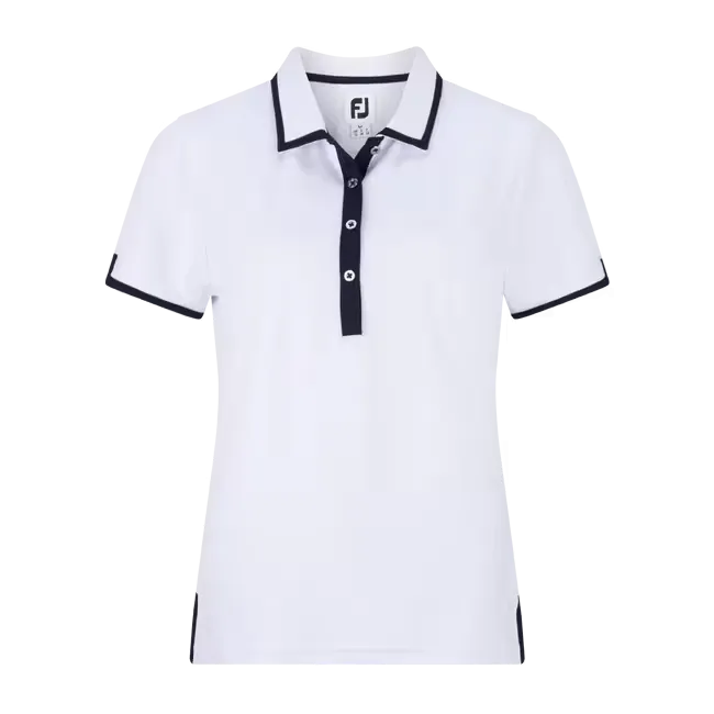 Ladies Stretch Pique Trim Solid Polo by FootJoy