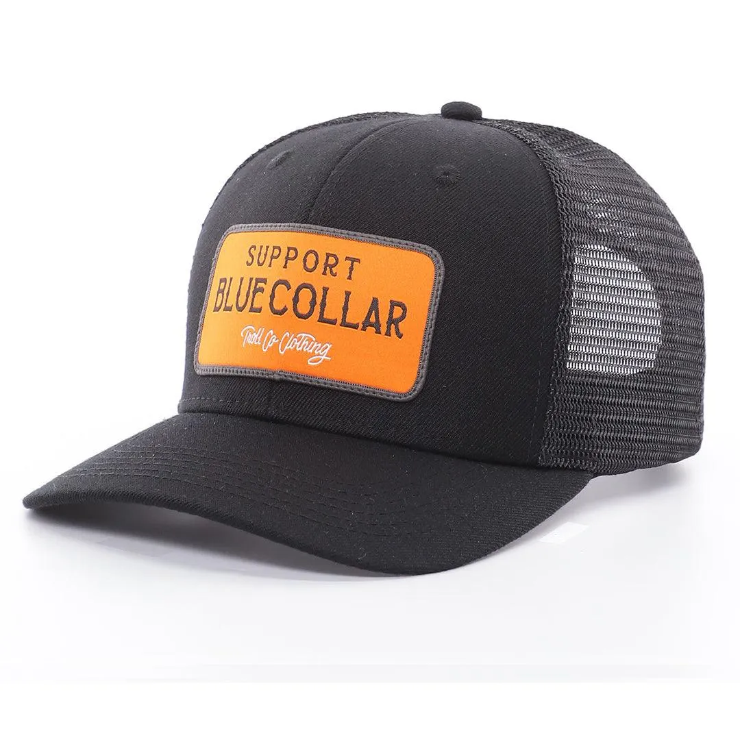 Fortify Meshback Hat, Black & Orange