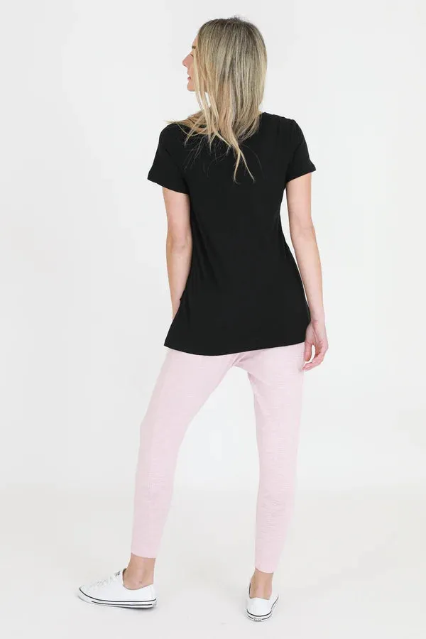 Black V Neck Tee - Frankie