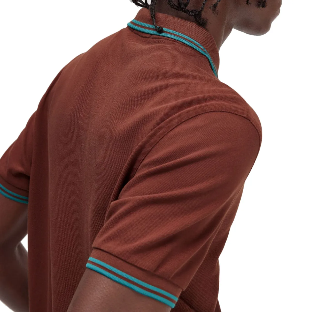 Fred Perry - Twin Tipped Polo Shirt - Whisky Brown/ Deep Mint