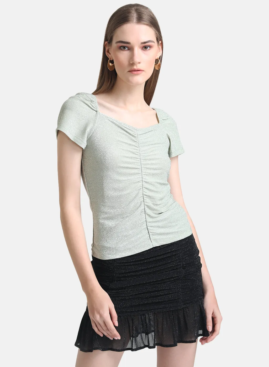 Ruched Front Top.