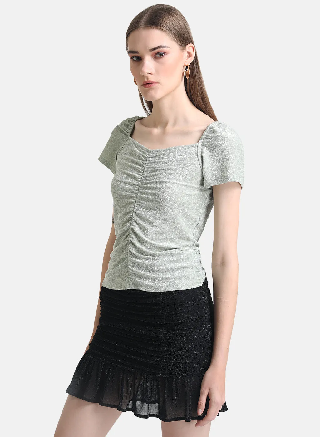 Ruched Front Top.