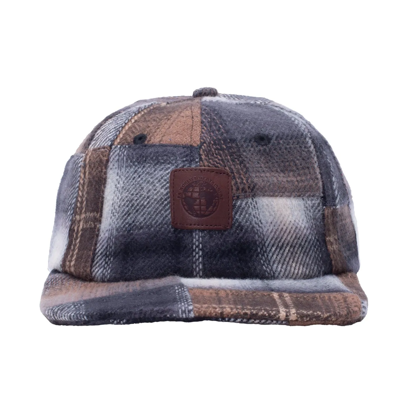 FUCKING AWESOME PATCHWORK PLAID HAT // BROWN