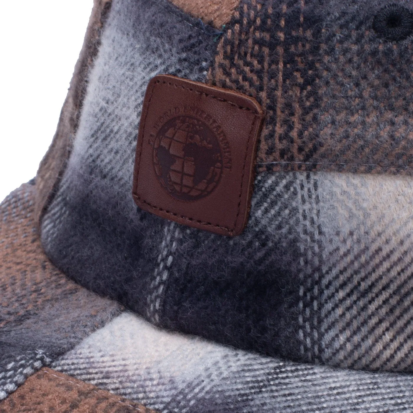 FUCKING AWESOME PATCHWORK PLAID HAT // BROWN