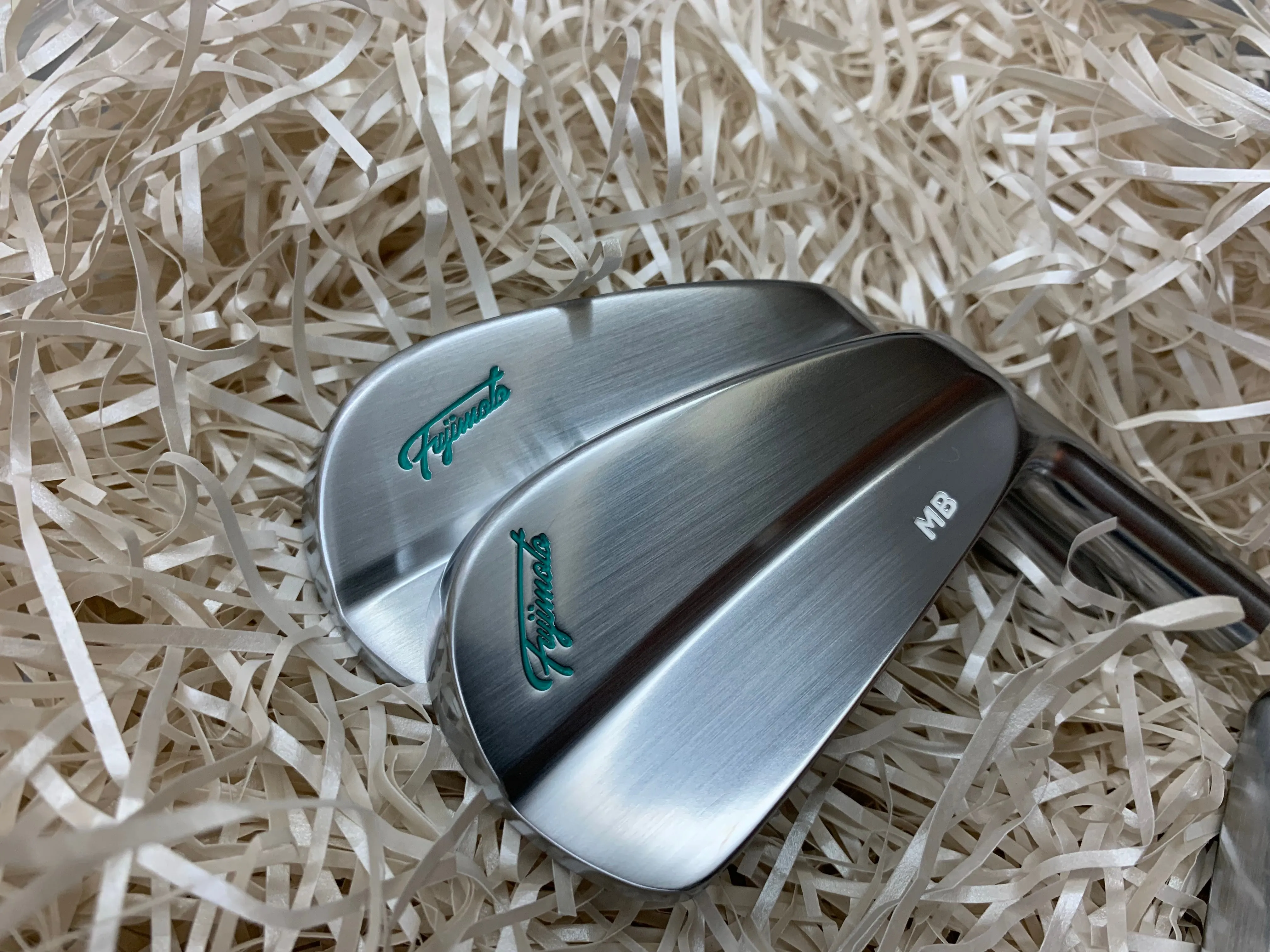 Fujimoto Golf Iron Set - Tiffany Blue FT-1 MB, 4-P with Satin Wedges