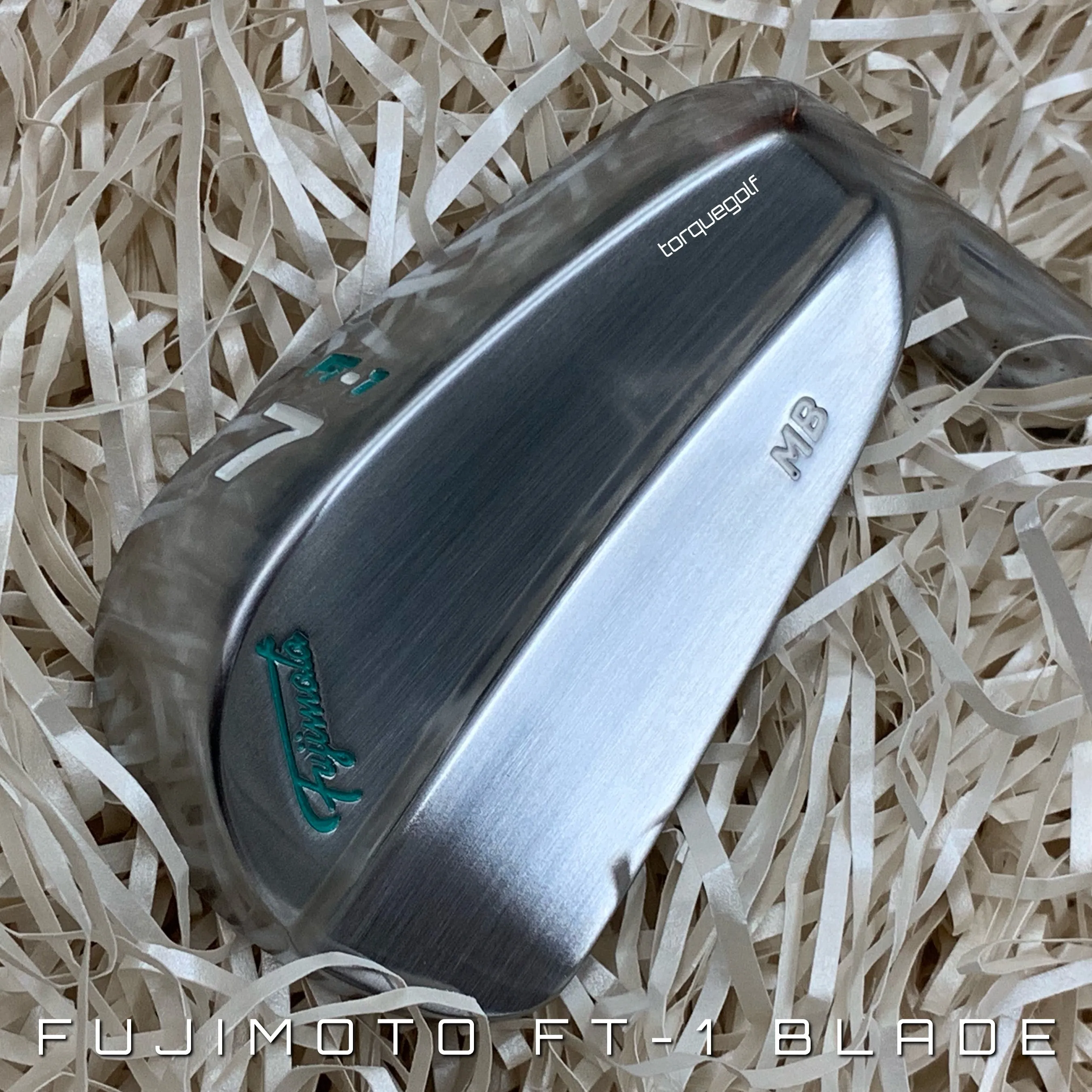 Fujimoto Golf Iron Set - Tiffany Blue FT-1 MB, 4-P with Satin Wedges