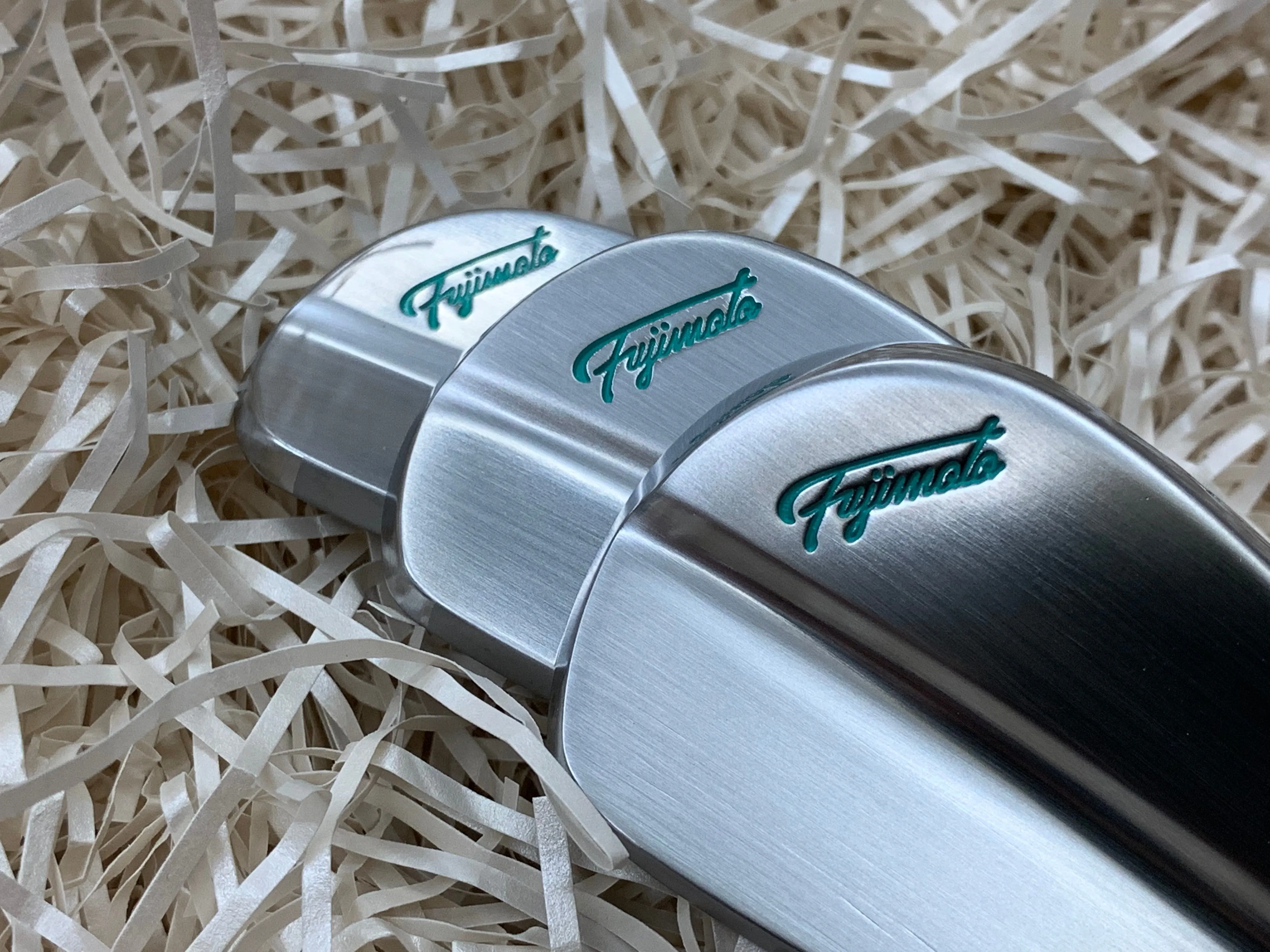 Fujimoto Golf Iron Set - Tiffany Blue FT-1 MB, 4-P with Satin Wedges