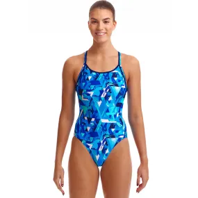 Funkita - Bashed Blue - Ladies Diamond Back One Piece