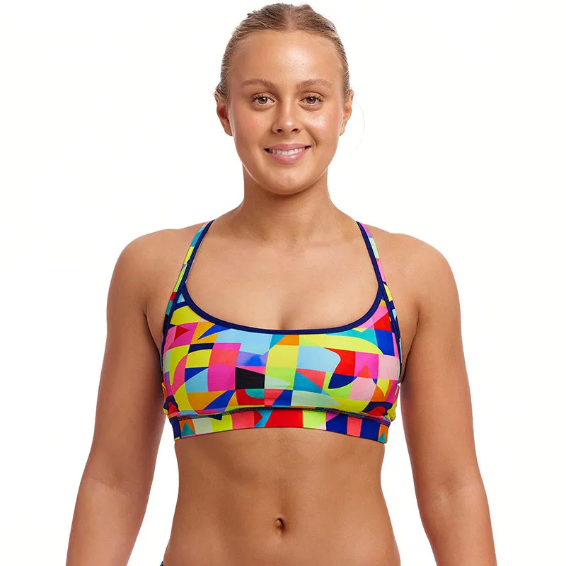 Funkita - On The Grid - Ladies Eco Sports Top