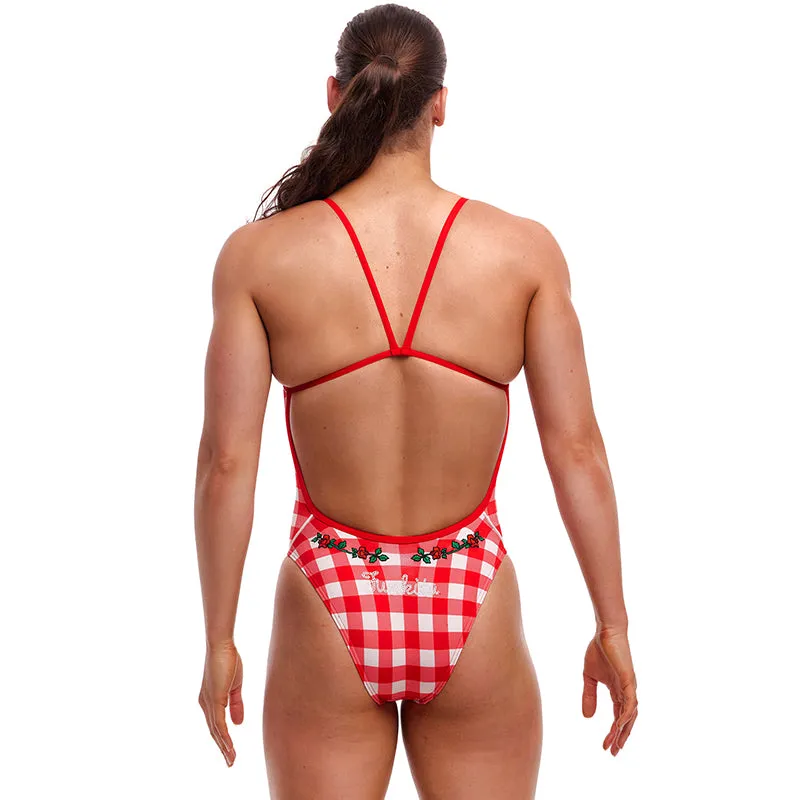 Funkita - Red Checker - Ladies Eco Single Strength One Piece