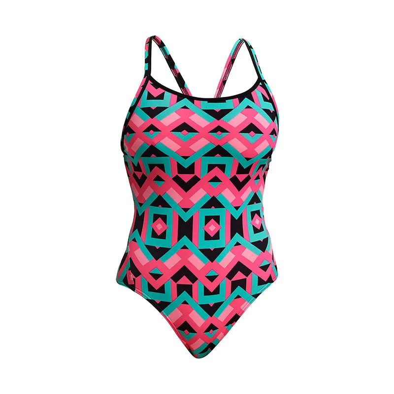 Funkita - Square Stare - Ladies Diamond Back One Piece