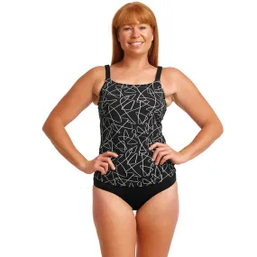 Funkita - Texta Mess - Ladies Scoop Neck Tankini Top