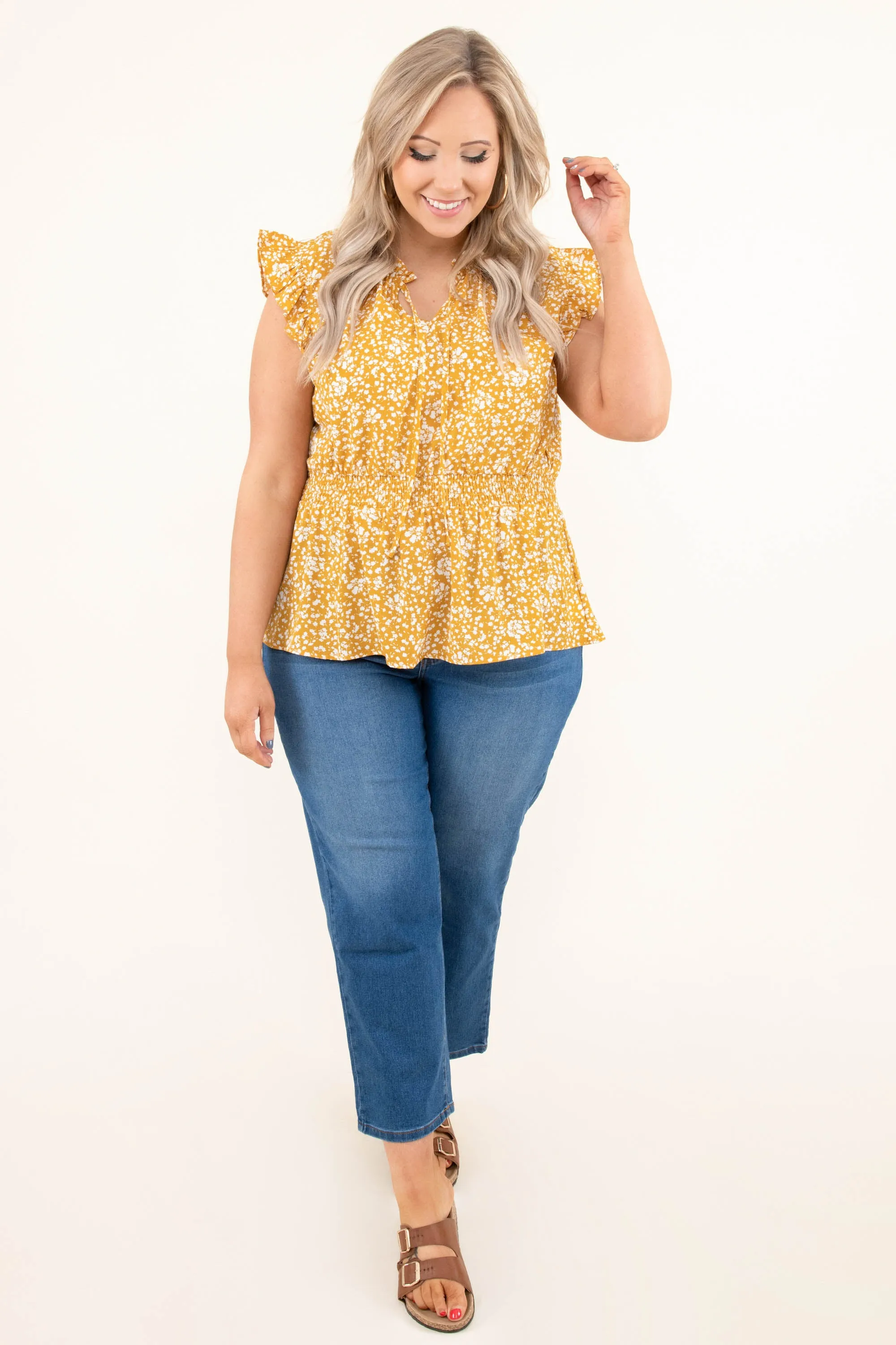 Future Cheers Mustard Blouse - Best Price, Fast Shipping