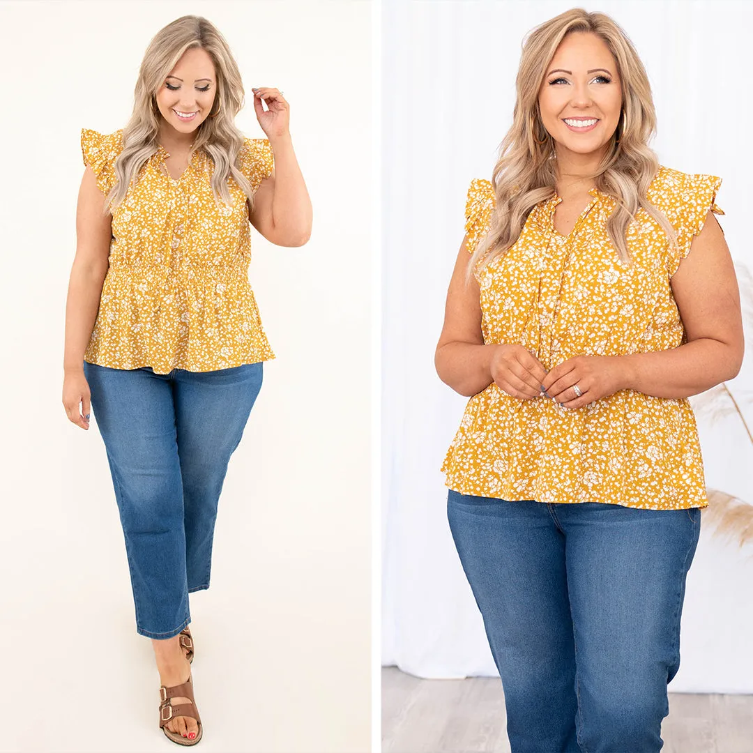 Future Cheers Mustard Blouse - Best Price, Fast Shipping