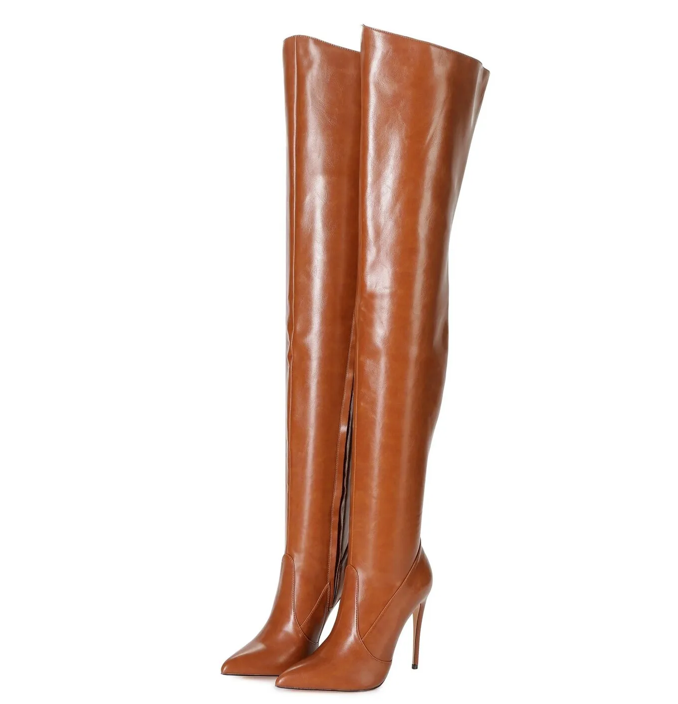 Giaro ARABELLA BROWN MATTE THIGH BOOTS Bootilicious style