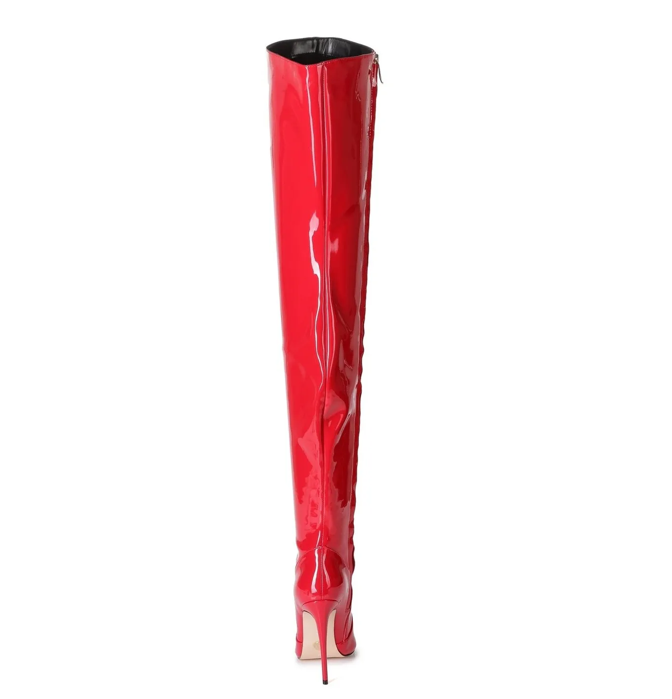 Giaro ARABELLA RED SHINY THIGH BOOTS Bootilicious style