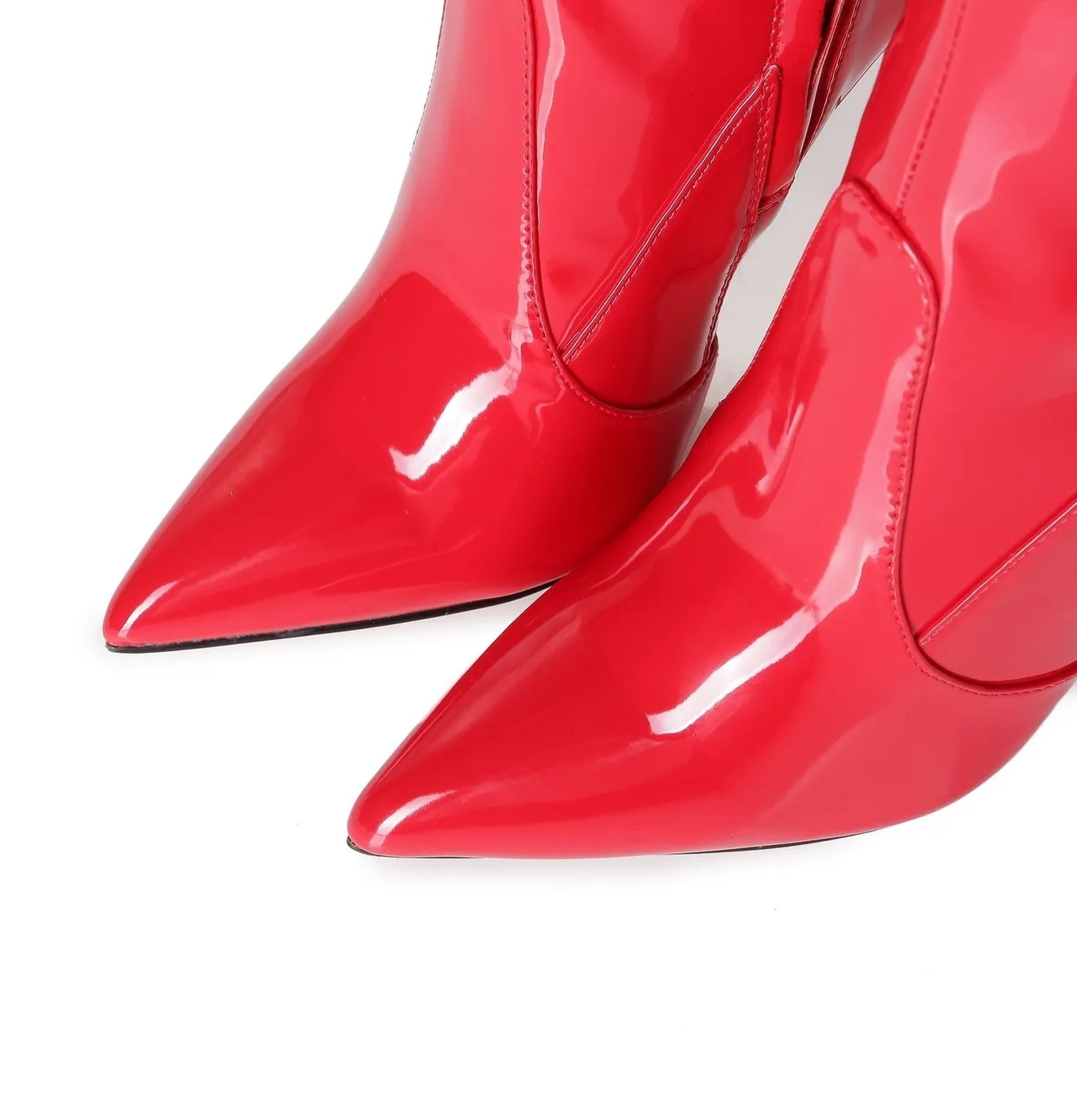 Giaro ARABELLA RED SHINY THIGH BOOTS Bootilicious style