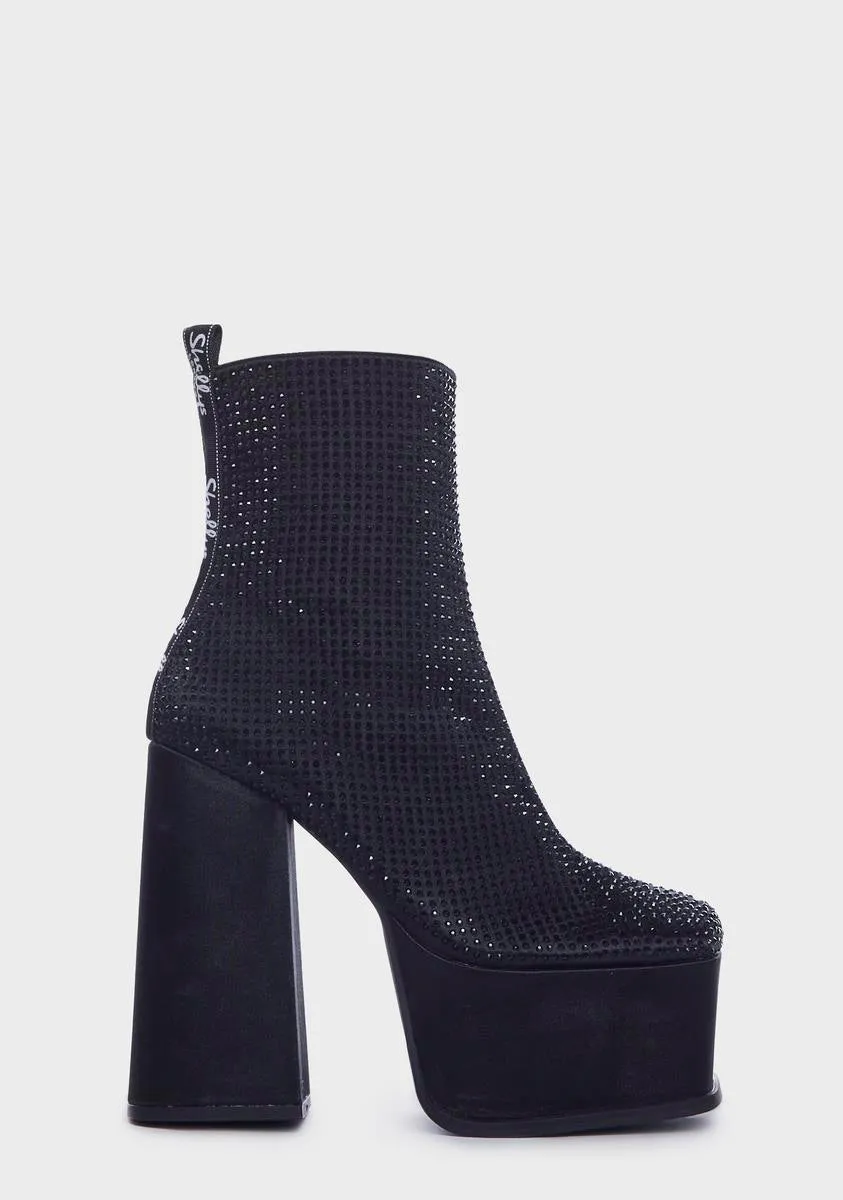 Glitter Platform Boots - Scorpio